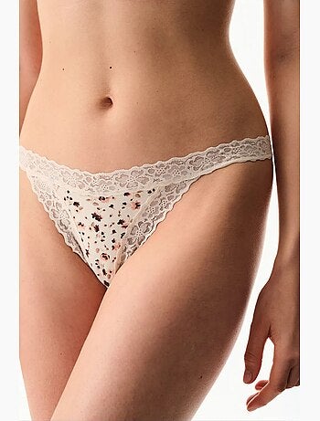 Tanga floral relajado penti