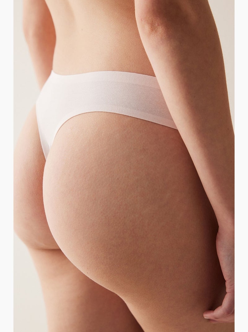 Tanga invisible penti Blanco roto - Kiabi