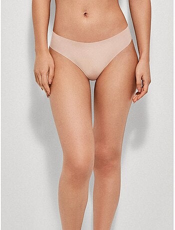 Tanga sin costuras efecto segunda piel