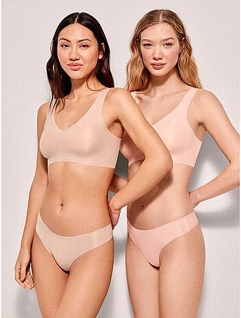 Tanga sin costuras efecto segunda piel