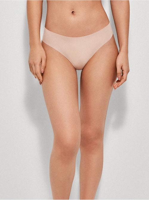 Tanga sin costuras efecto segunda piel - Kiabi