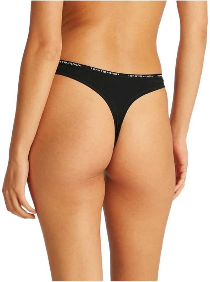 Tanga Tommy Hilfiger para Mujer Negro - Kiabi