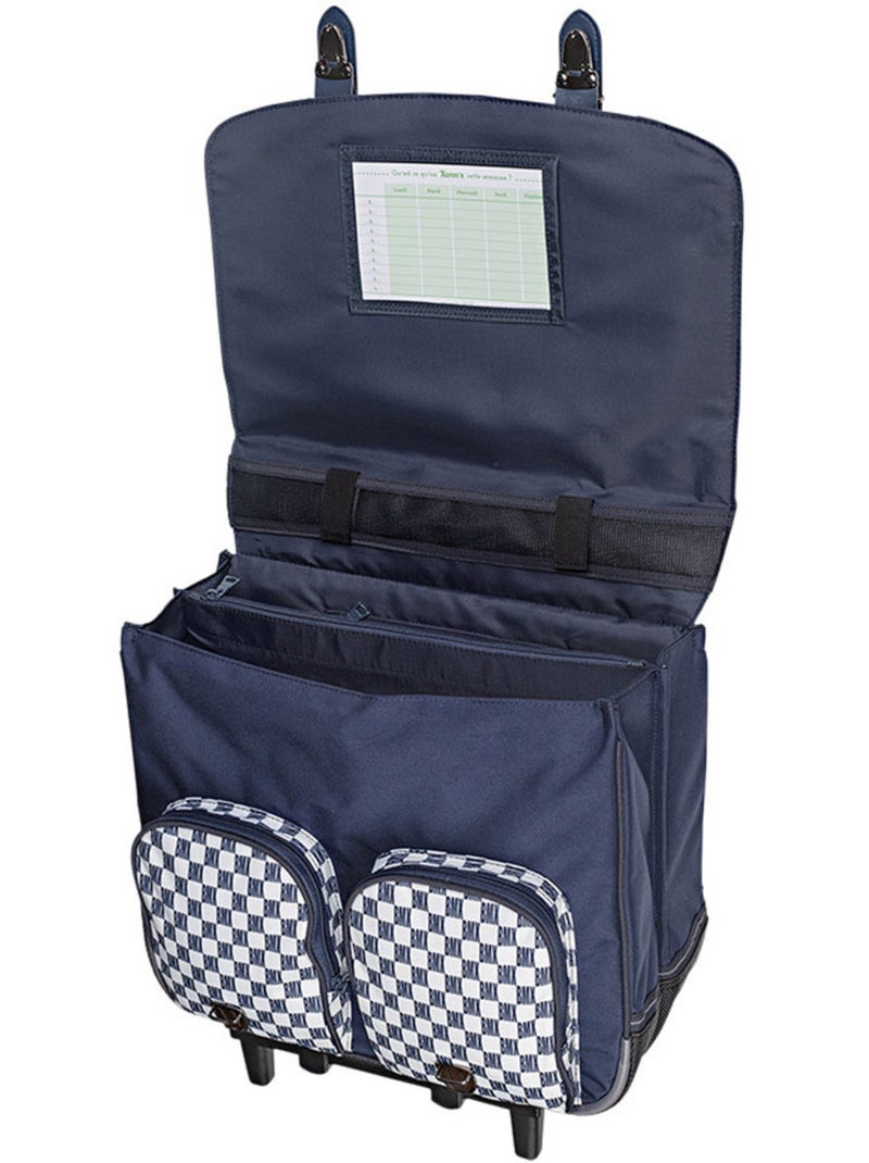 Tann's mochila escolar con ruedas les fantaisies matheo 41 cm 2 compartimentos Azul marino - Kiabi