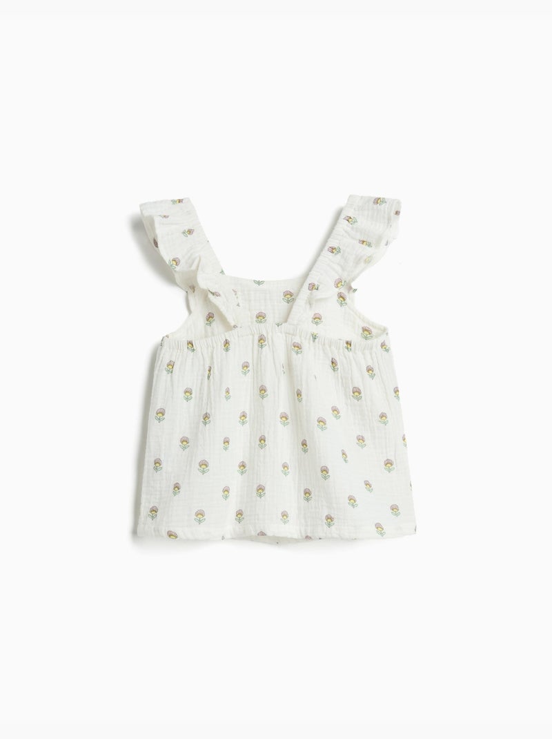 Tapa con volantes, mo fashion Blanco - Kiabi
