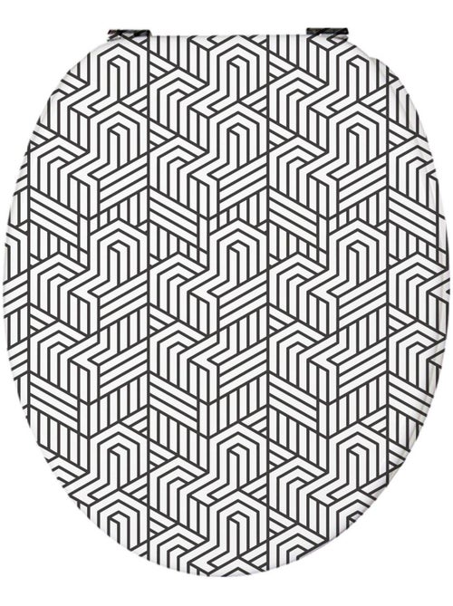 Tapa de inodoro Thermodur Geométrique - Kiabi