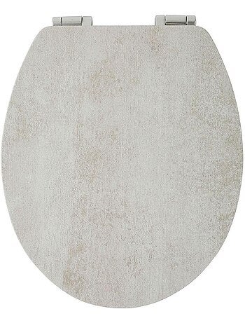 Tapa de WC CALVI en MDF comprimido gris con cierre suave – Guy Levasseur