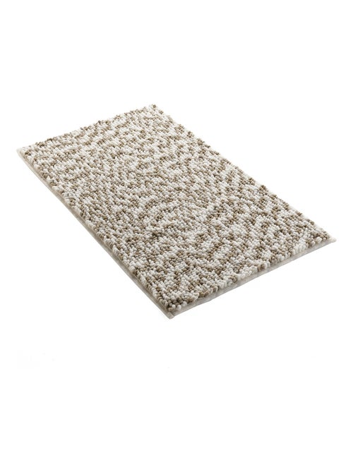 Tapete de baño de microfibra tricolor - Kiabi