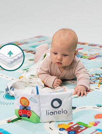 Tapete de juego LIONELO Robby - 180x200 cm - Tapete de doble cara - Buen aislamiento del suelo