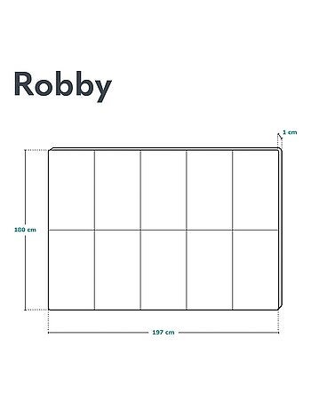 Tapete de juego LIONELO Robby - 180x200 cm - Tapete de doble cara - Buen aislamiento del suelo