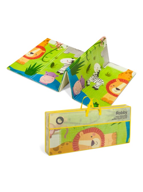 Tapete de juego LIONELO Robby - 180x200 cm - Tapete de doble cara - Buen aislamiento del suelo - Kiabi Tapete de juego LIONELO Robby - 180x200 cm - Tapete de doble cara - Buen aislamiento del suelo - Kiabi