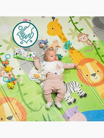 Tapete de juego LIONELO Robby - 180x200 cm - Tapete de doble cara - Buen aislamiento del suelo