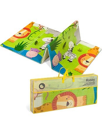 Tapete de juego LIONELO Robby - 180x200 cm - Tapete de doble cara - Buen aislamiento del suelo