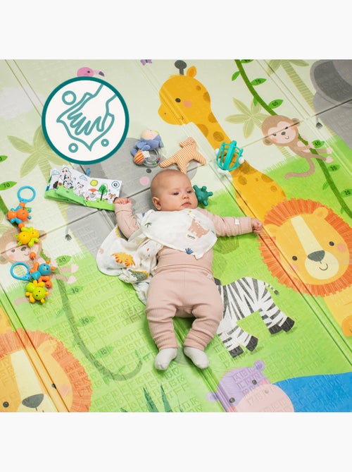 Tapete de juego LIONELO Robby - 180x200 cm - Tapete de doble cara - Buen aislamiento del suelo - Kiabi