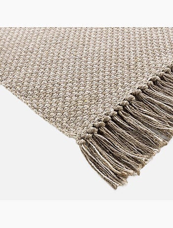 Tapis rectangular de efecto natural