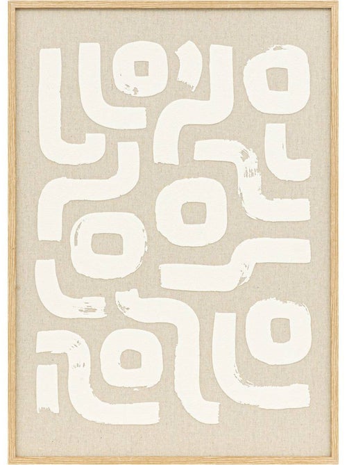 Tapiz 3d disa beige 50x70cm - Kiabi