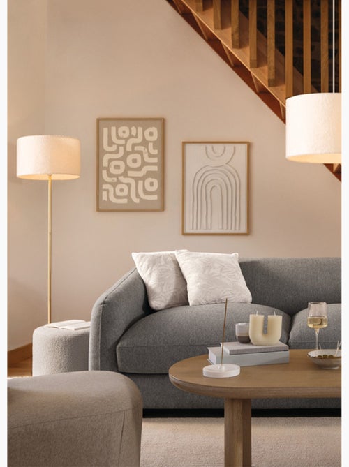 Tapiz 3d disa beige 50x70cm - Kiabi