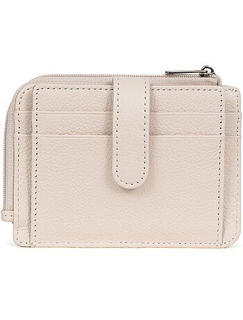 Tarjetero - 1 pliegue - Cuero CONFORT