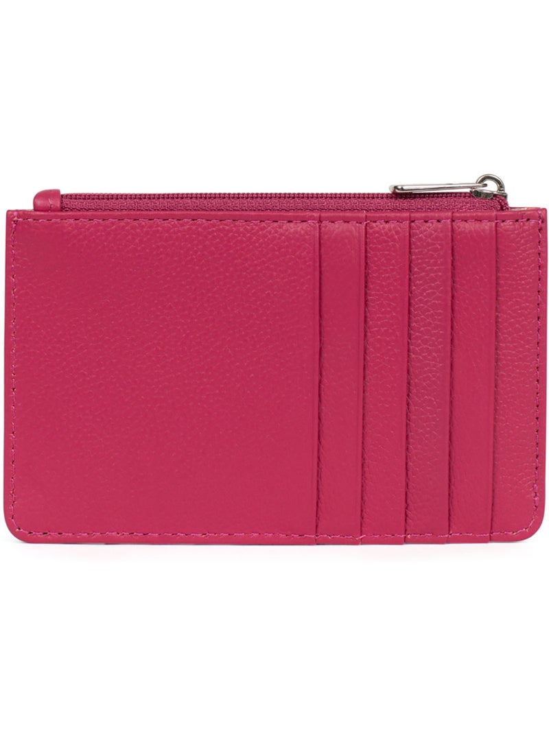 Tarjetero - cuero confort hexagona Rosa fucsia - Kiabi