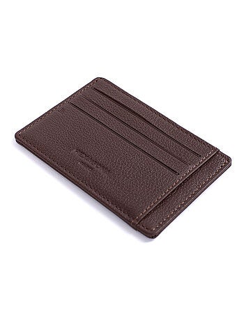 Tarjetero - detener rfid - cuero confort hexagona
