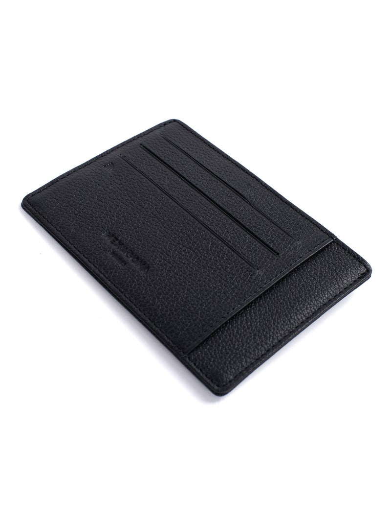 Tarjetero - detener rfid - cuero confort hexagona Negro - Kiabi