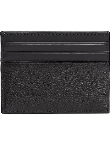 Tarjetero de piel tommy hilfiger para hombre