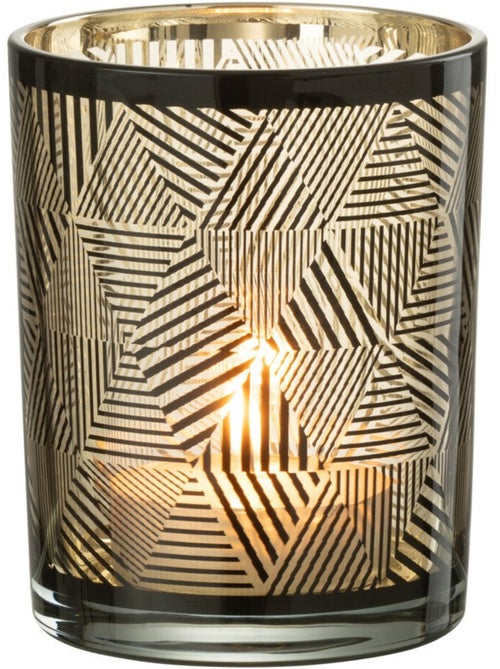 Tarro de cristal geométrico para velas - AFIBEL - Kiabi
