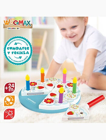 Tarta de cumpleaños de madera WOOMAX