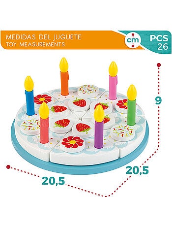 Tarta de cumpleaños de madera WOOMAX