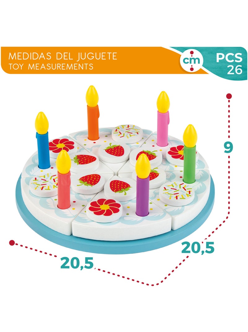 Tarta de cumpleaños de madera WOOMAX N/D - Kiabi