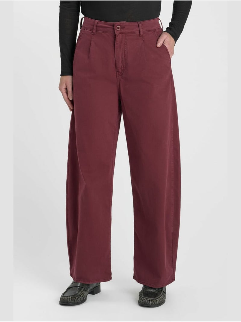Tasia pantalones anchos y sueltos Rojo - Kiabi