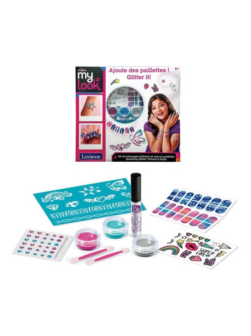 Tatuajes y uñas brillantes con purpurina - Kiabi Tatuajes y uñas brillantes con purpurina - Kiabi