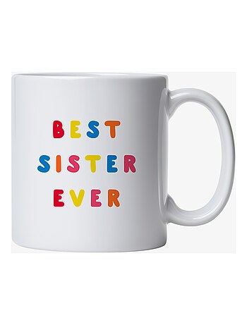 Taza BEST SISTER EVER COLORÉE WAF