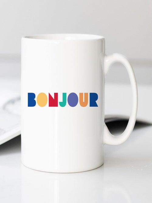Taza BONJOUR COLORÉ - Kiabi Taza BONJOUR COLORÉ - Kiabi