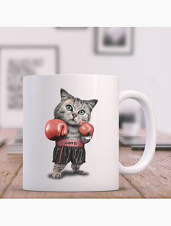 Taza BOXING CAT