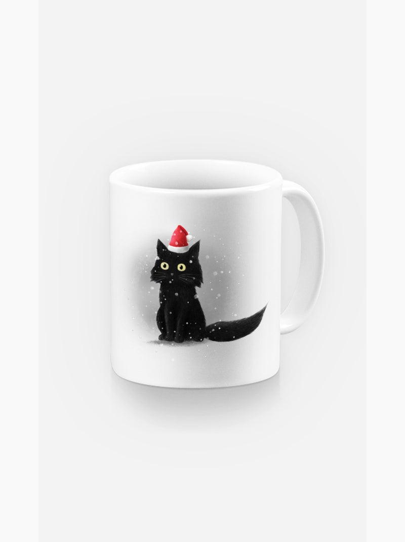 Taza CHRISTMAS CAT Blanco - Kiabi