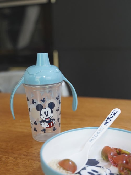 Taza con boquilla antivuelcos Mickey Mouse con asas 295 ml disney baby - Kiabi