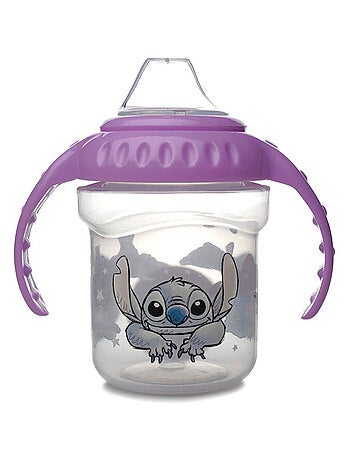 Taza con boquilla Disney Baby Lilo & Stitch de 250 ml a prueba de fugas con 2 asas