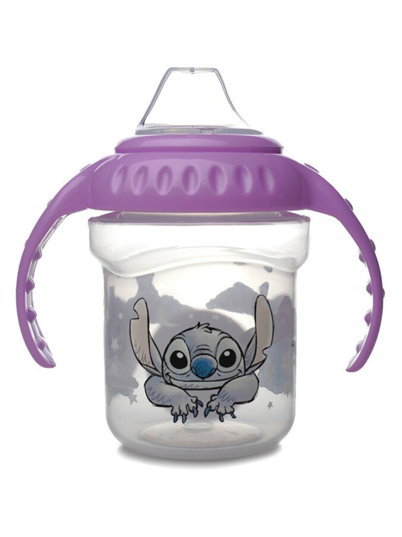 Taza con boquilla Disney Baby Lilo & Stitch de 250 ml a prueba de fugas con 2 asas Violeta - Kiabi