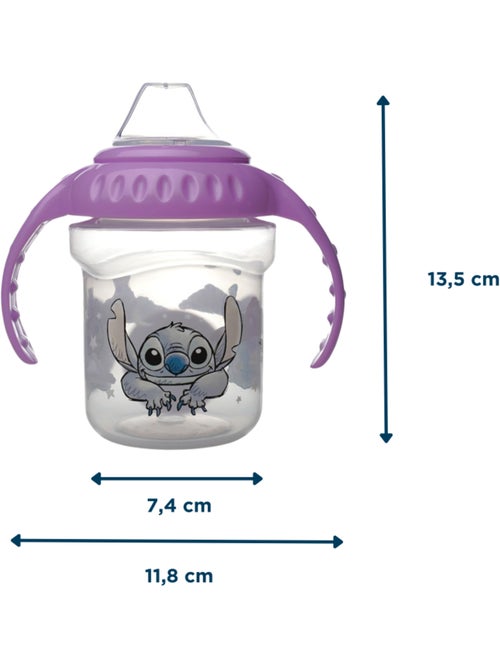 Taza con boquilla Disney Baby Lilo & Stitch de 250 ml a prueba de fugas con 2 asas - Kiabi Taza con boquilla Disney Baby Lilo & Stitch de 250 ml a prueba de fugas con 2 asas - Kiabi