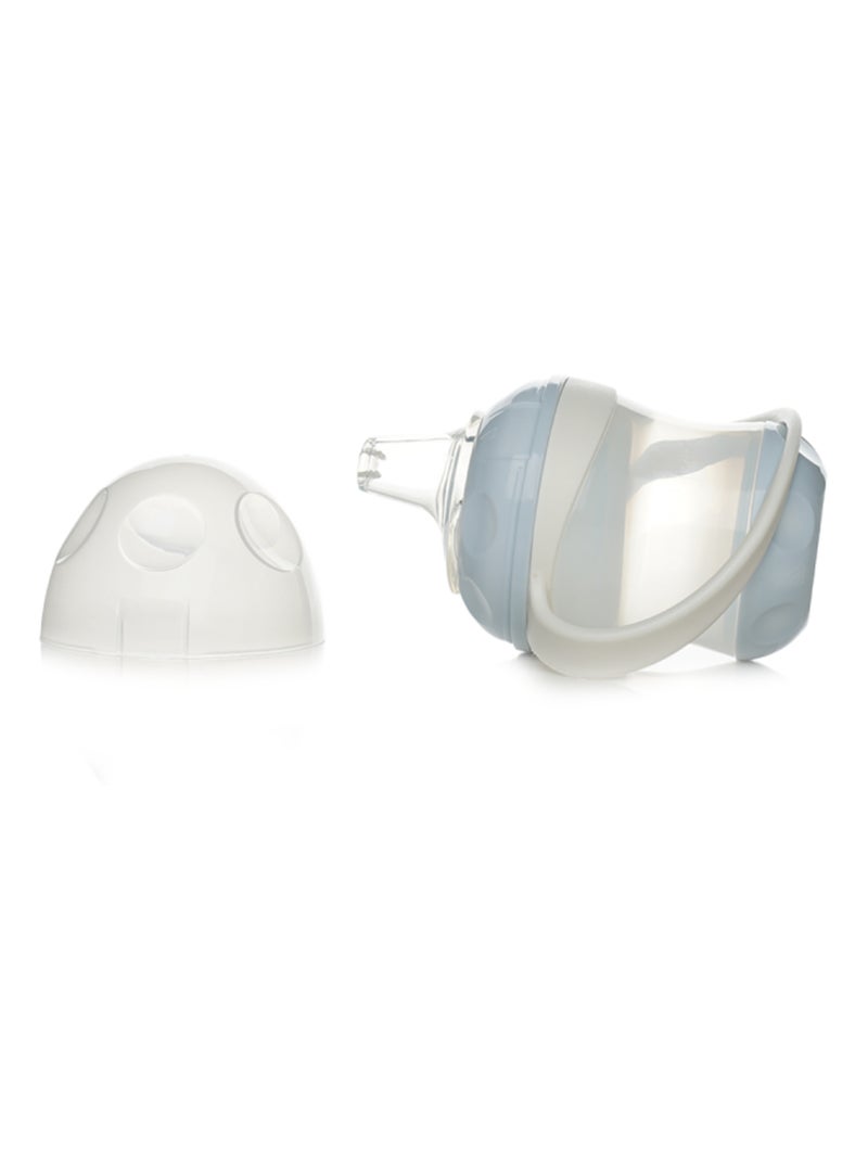 Taza de aprendizaje a prueba de fugas con boquilla de silicona Thermobaby de 180 ml Azul - Kiabi