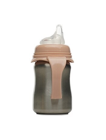 Taza de aprendizaje de acero inoxidable 180 ml Thermobaby a prueba de fugas con boquilla de silicona