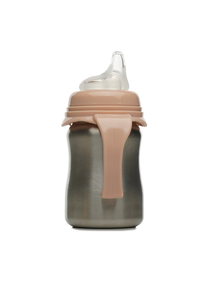 Taza de aprendizaje isotérmica Thermobaby de acero inoxidable 18/10 con asas 180 ml Naranja - Kiabi