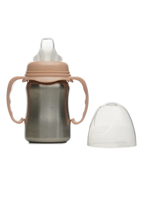 Taza de aprendizaje isotérmica Thermobaby de acero inoxidable 18/10 con asas 180 ml - Kiabi