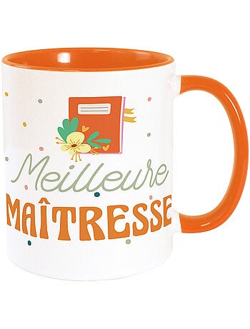 Taza de cerámica 240 ml naranja meilleure maîtresse