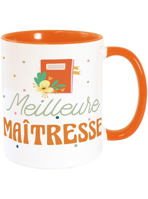 Taza de cerámica 240 ml naranja meilleure maîtresse - Kiabi
