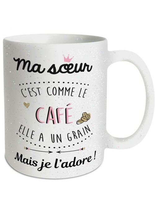 Taza de cerámica 320 ml – es como el café - Kiabi