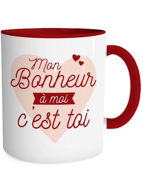 Taza de cerámica 320 ml mi felicidad eres tú - Kiabi