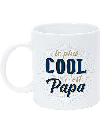 Taza de cerámica 320 ml papa cool estampada por ambas caras