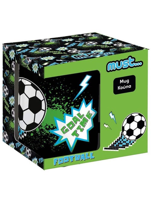 Taza de cerámica 340 ml motivo fútbol must football - cmp - Kiabi