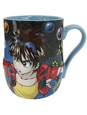 Taza de cerámica bakugan con relieve 3d – motivo de personaje
